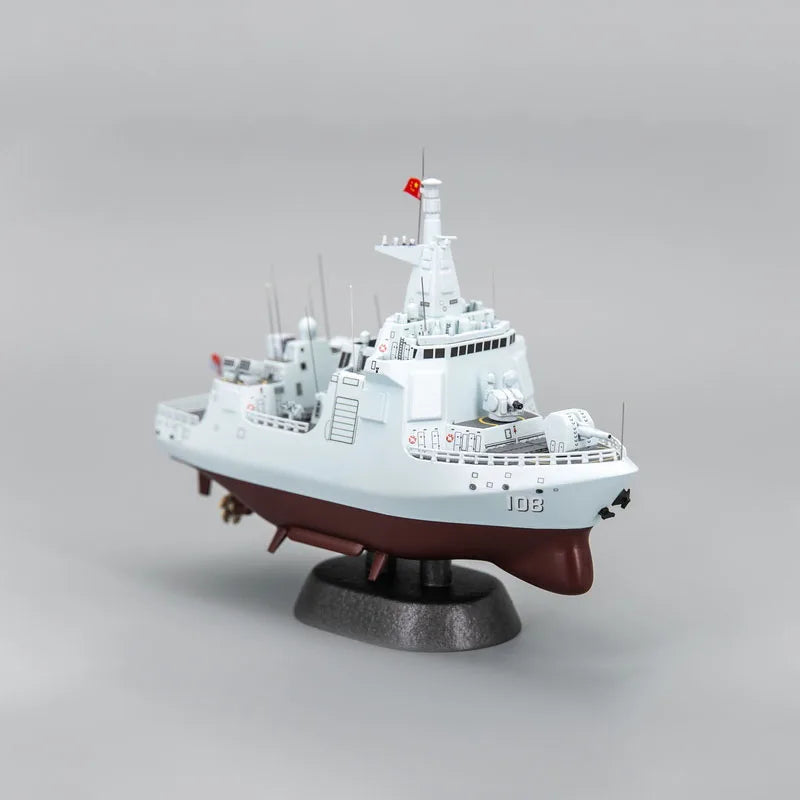 Mini Type 055 Destroyer Q Version Warship Static Model Ornaments DIY Handmade Ship Model Kit Aircraft Carrier Battleship Model