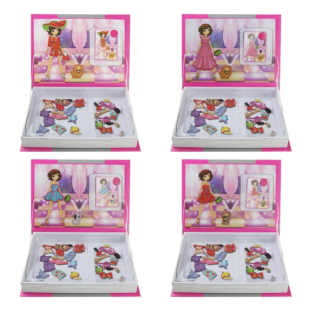 Kids 3D Jigsaw Toys Magnetic Puzzle Book