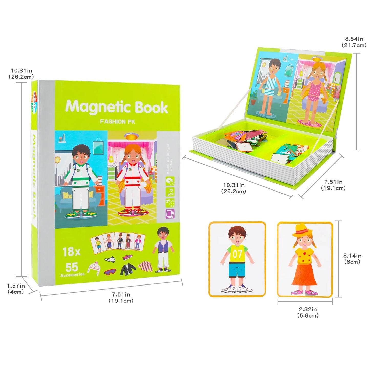 Kids 3D Jigsaw Toys Magnetic Puzzle Book