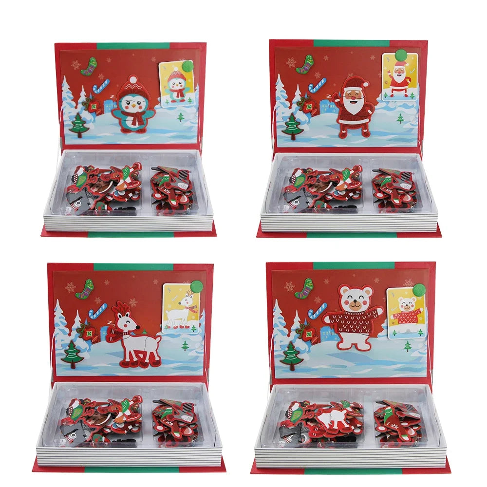 Kids 3D Jigsaw Toys Magnetic Puzzle Book