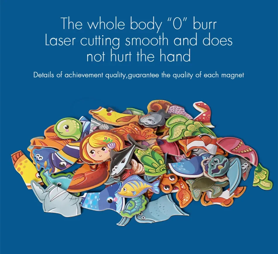 Kids 3D Jigsaw Toys Magnetic Puzzle Book