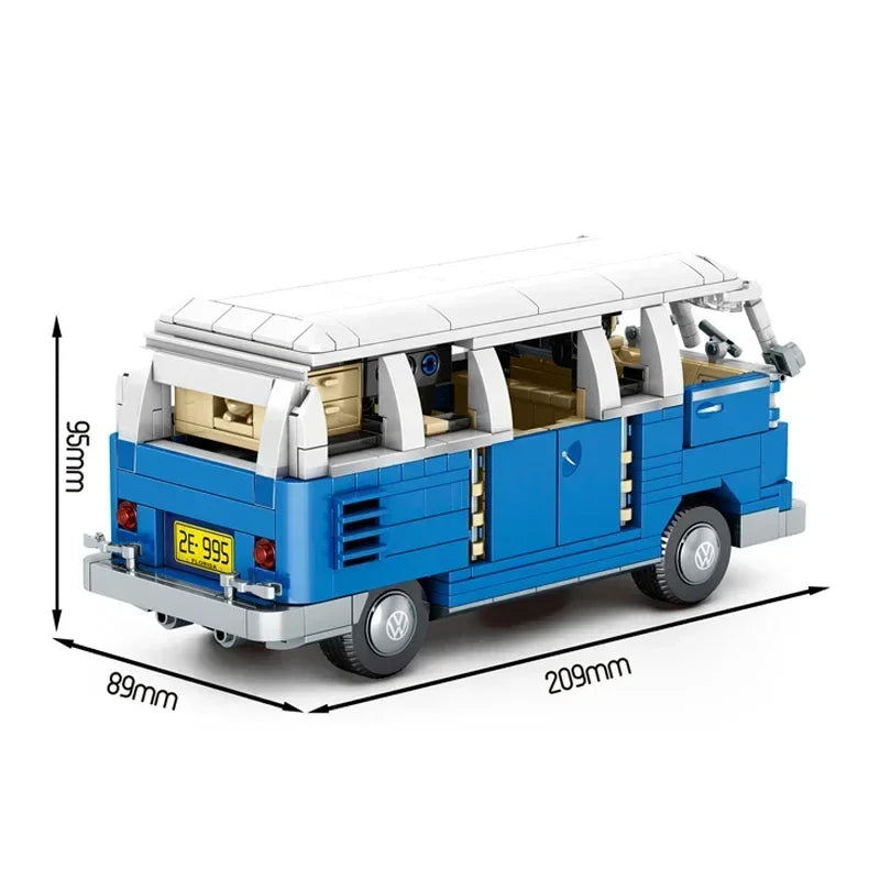 1931 Mercedes Block Car Assembly Model Pull Back Vintage Classic Car