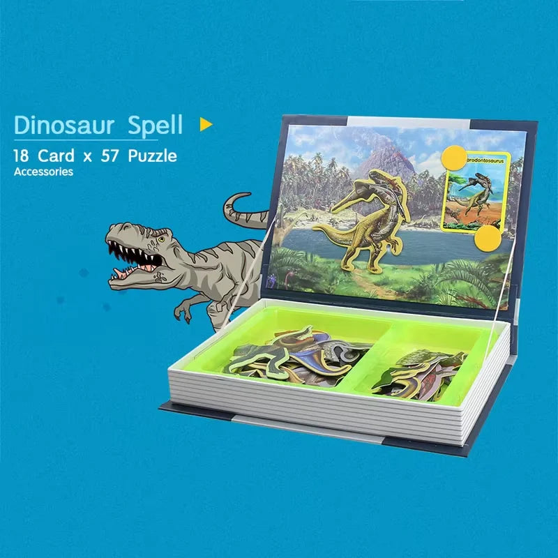 Kids 3D Jigsaw Toys Magnetic Puzzle Book