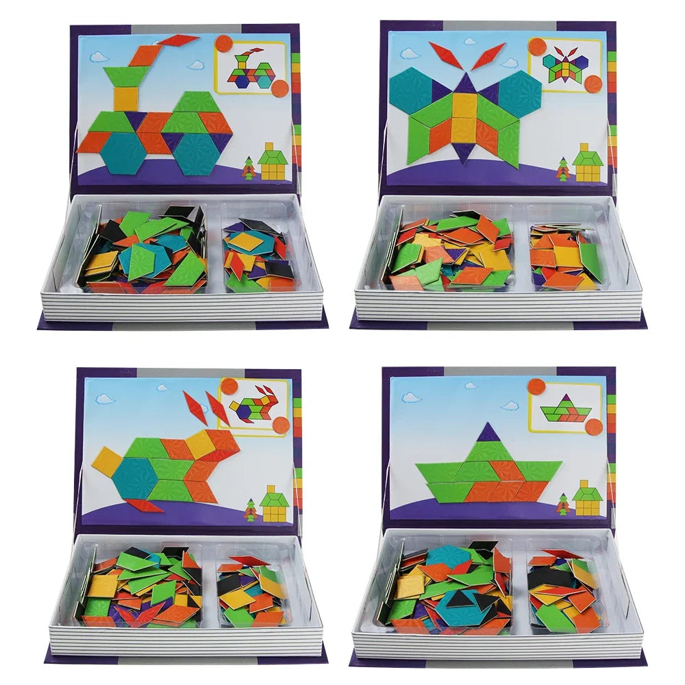 Kids 3D Jigsaw Toys Magnetic Puzzle Book