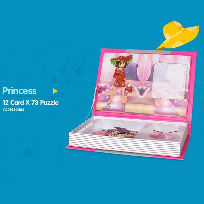 Kids 3D Jigsaw Toys Magnetic Puzzle Book