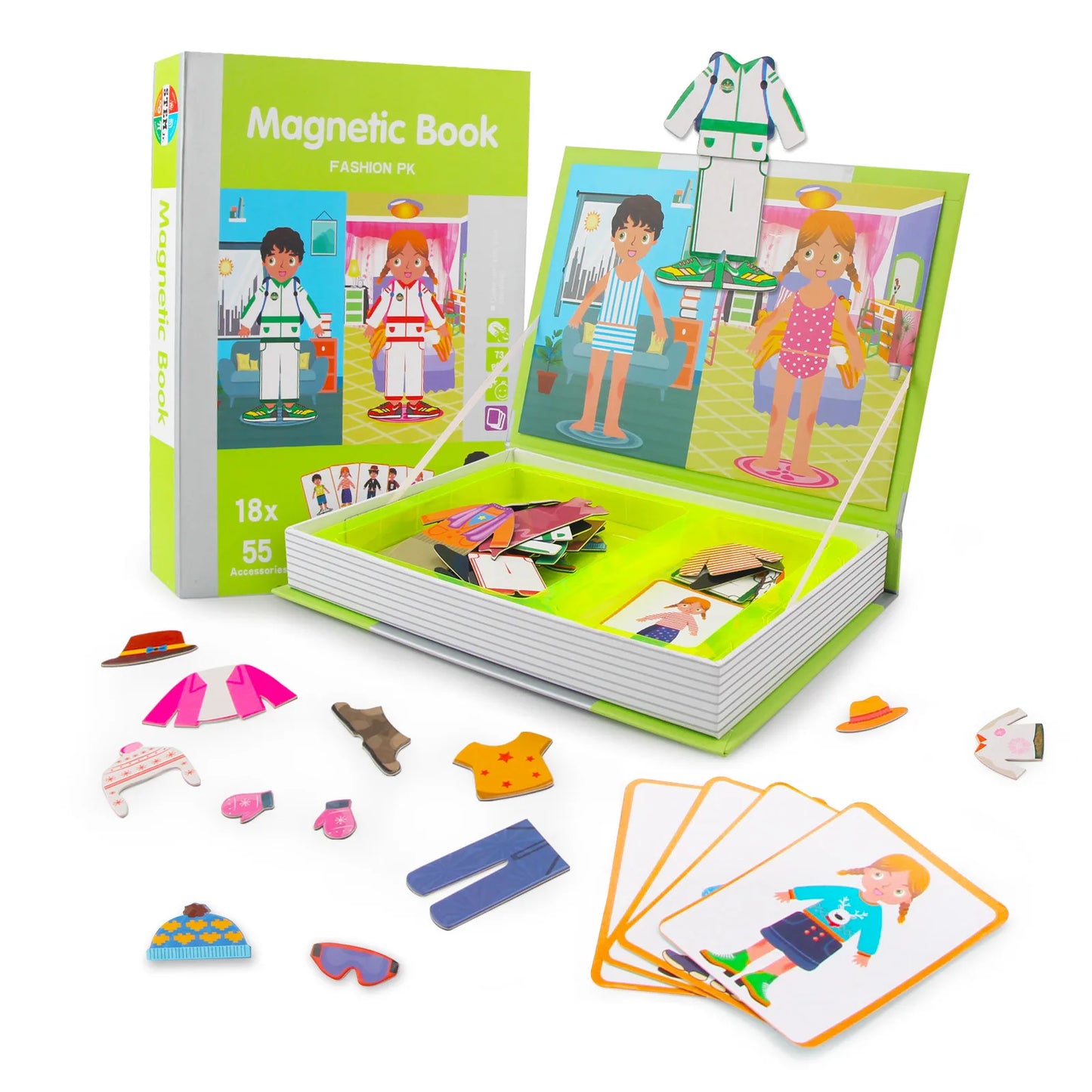 Kids 3D Jigsaw Toys Magnetic Puzzle Book